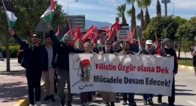 Üniversitelilerden 'Gazze' yürüyüşü