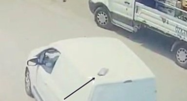 UTTS cihazını araç üstünde unuttu