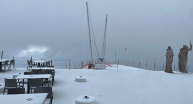Antalya'nın yüksek kesimlerinde mayıs sonunda kar yağdı