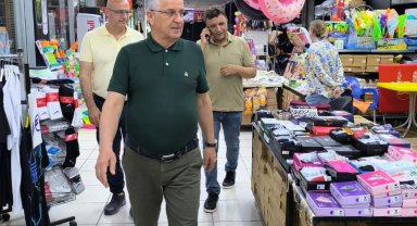 Başkan Topaloğlu'ndan Beldibi esnafına ziyaret