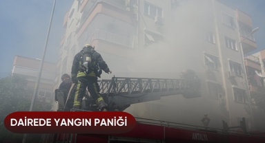 Dairede yangın paniği