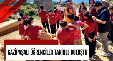 Gazipaşalı öğrenciler tarihle buluştu