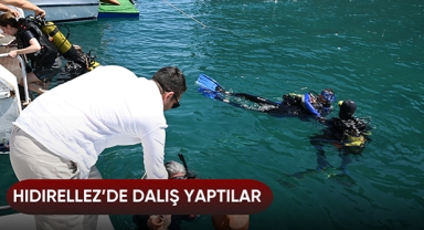 Hıdırellez’de dalış yaptılar