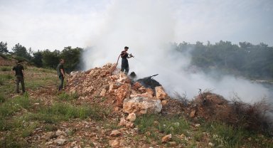 Makilik alan dördüncü kez yandı, 1 şüpheli tutuklandı