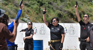 Poligonda zorlu eğitim; hız, refleks ve dikkat şart