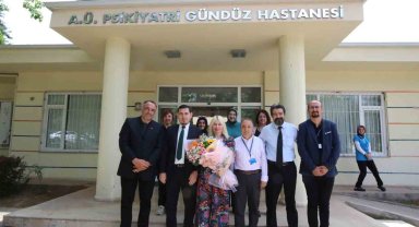 Rektör Özkan, tarım ve sanatla terapi edilen psikiyatri hastalarını ziyaret etti