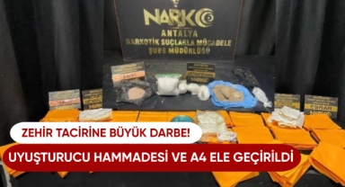Uyuşturucu hammaddesi ve A4 ele geçirildi