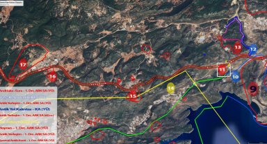 Finike- Kalkan otoyol projesinin iptali için açılan davalarda bilirkişi keşfi tamamlandı