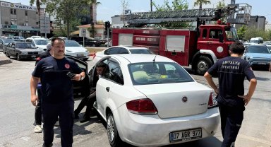 İtfaiye ile otomobil çarpıştı: 1 yaralı