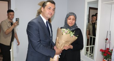 Kaymakam Öztürk'ten şehit ailesine ziyaret