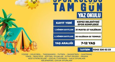 Kepez Belediyesi'nden çocuklara tam gün Yaz Okulu