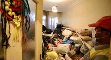 Kepez'de çöp ev operasyonu