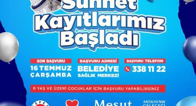 Kepez'in sünnet kayıtları devam ediyor