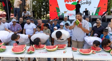 Manavgat'ta Belenobası Karpuz Şenliği yapıldı
