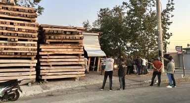 Mobilya atölyesinde yangın