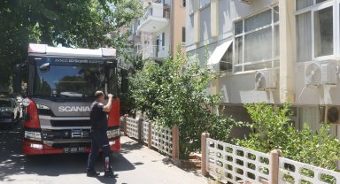 Mutfak yangınını itfaiye söndürdü