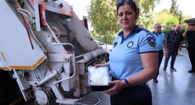 Terminalde usulsüz taşınan 700 kilo peynir imha edildi