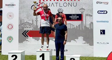 'Demir Adam'dan, Ankara Duatlonu'nda çifte başarı