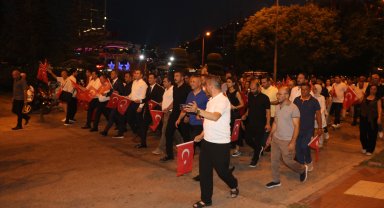 Alanya'da 15 Temmuz anma yürüyüşü