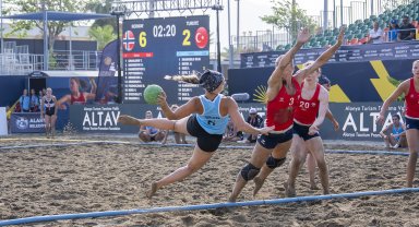 Avrupa Plaj Hentbolu Şampiyonası'nda Türkiye, Norveç'e mağlup oldu