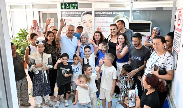 Başkan Uysal'dan sünnet çocuklarına ziyaret