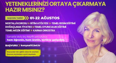 Konyaaltı'nda 'Yaşam Boyu Sanat Kursu'