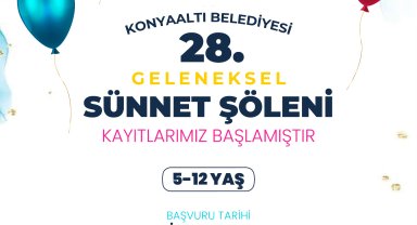 Konyaaltı'nda sünnet şöleni kayıtları başladı