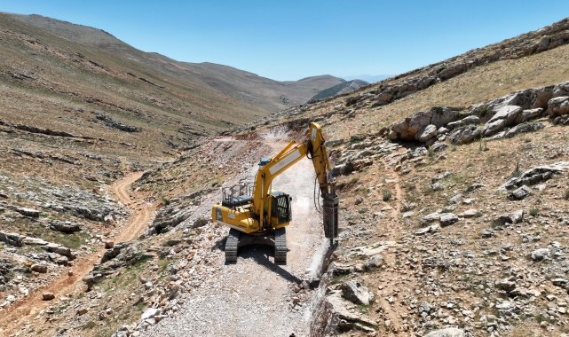 Müren yayla yolunda iyileştirme çalışmaları tamamlandı