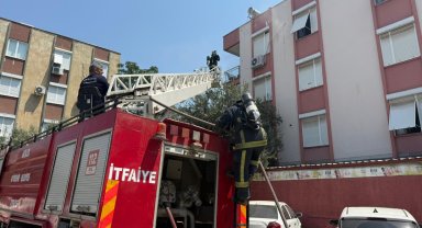 Mutfak yangınını itfaiye söndürdü