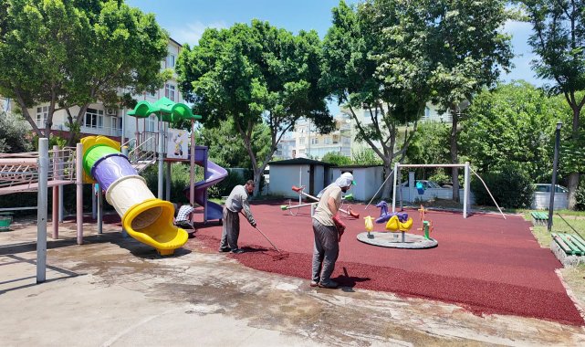 Serik'te parklarda yenilik