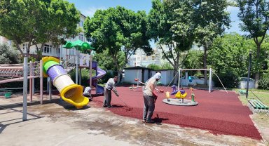 Serik'te parklarda yenilik