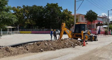 50 yıllık eski borular yenilendi