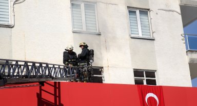 Tekstil atölyesinde korkutan yangın