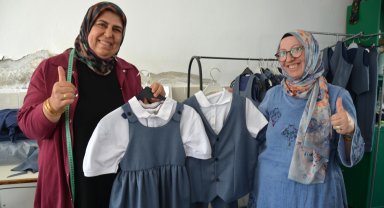 'Okulumuzun Kıyafetini Okulumuzda Üretiyoruz' projesi