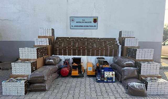Antalya'da kaçak tütün ve sigara operasyonu