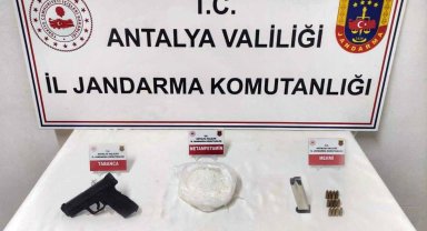 Gazipaşa'da uyuşturucu ve kaçak silah operasyonu