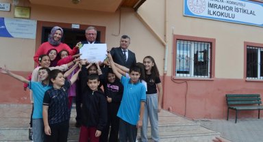 İlkokula Çevre Beratı ödülü