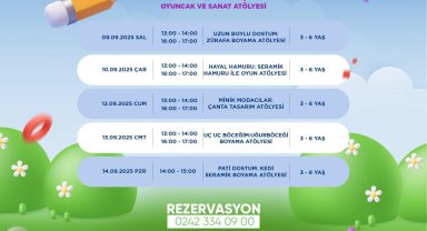 Kepez'de minik eller sanatla buluşuyor