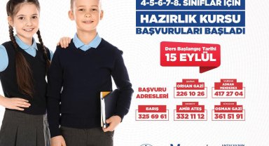 Kepez'in YKS ve Destek Eğitim Kursları 15 Eylül'de başlıyor