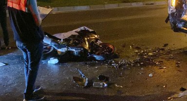 Motosiklet sürücüsü kazada hayatını kaybetti