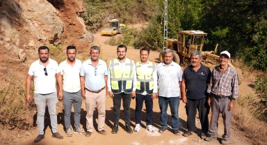 Sapadere'deki bağlantı yolu asfalta hazırlanıyor