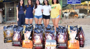 Turnuvadan kazandıkları ödülü barınağa bağışladılar