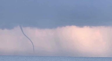 Alanya'da denizde hortum