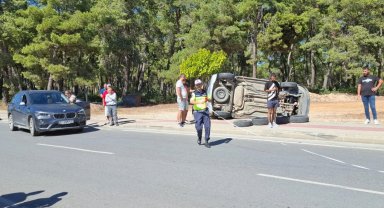 Anne ve iki çocuğu trafik kazasında yaralandı