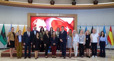 Antalya Büyükşehir Belediyesi Litvanya heyetini ağırladı
