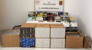 Kaş'ta kaçak sigara operasyonu