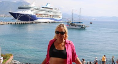 Kruvaziyerle 1788 turist Alanya'ya geldi