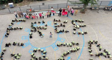 Öğrencilerden 'Özgür Gazze' mesajı