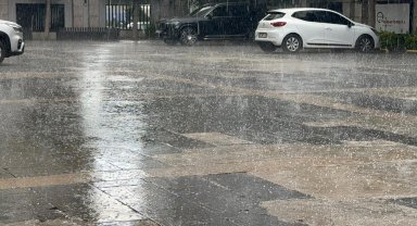 Antalya'da dolu yağışı