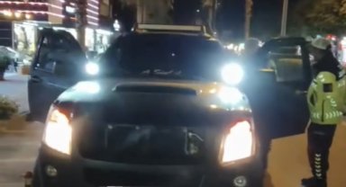 Çakarlı araç sürücüsüne ceza